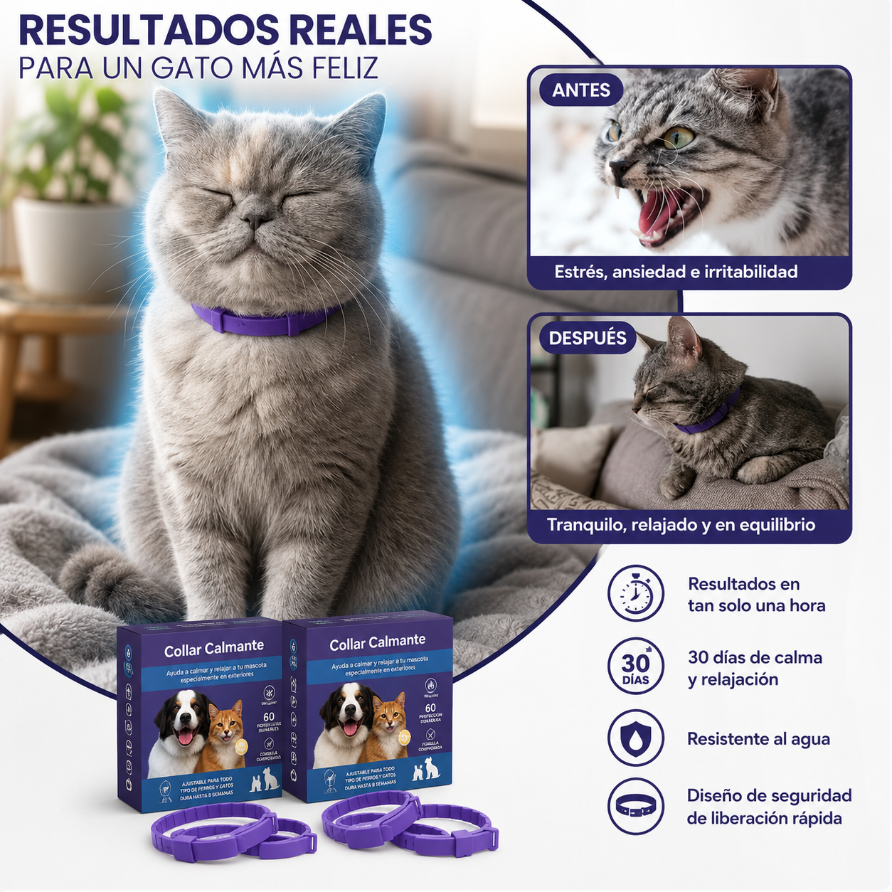 Collar Antiestrés para Perros y Gatos