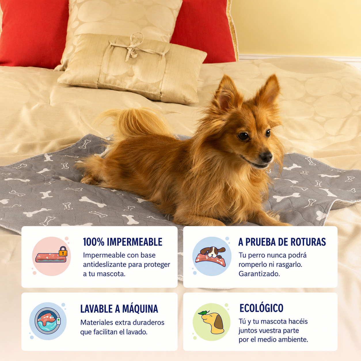 Empapador Antifugas para Perros