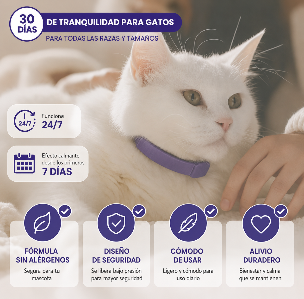Collar Antiestrés para Perros y Gatos