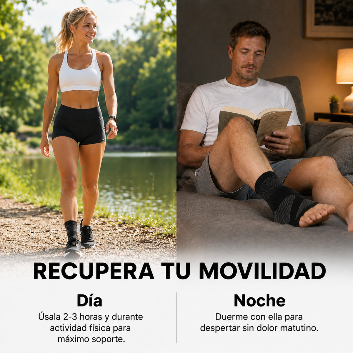 Tobillera de Compresión con Correas de Soporte